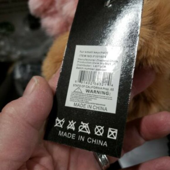 Furry Bunny Rabbit Plush Keychain - Picture 11 of 11